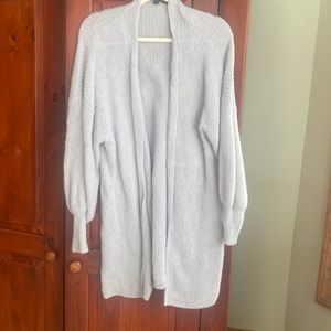 Express light lavender cardigan, size small
